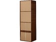 HABITAT ET JARDIN - Armoire avec 5 tiroirs et 2 étagères "Opéra" - 60 x 45 x 180 cm - Marron - vignette