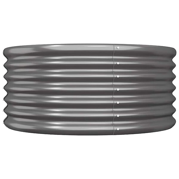 VIDAXL - vidaXL Jardinière Acier enduit de poudre 80x80x36 cm Anthracite - large