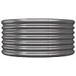 VIDAXL - vidaXL Jardinière Acier enduit de poudre 80x80x36 cm Anthracite - vignette