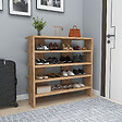 HABITAT ET JARDIN - Meuble à chaussures en bois "Sargel " - 75 x 31 x 72 cm - Marron - vignette