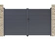 HABITAT ET JARDIN - Portail aluminium "Marc" - 299.5 x 180.9 cm - Gris - vignette