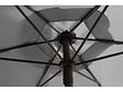 HABITAT ET JARDIN - Table et chaises de jardin avec parasol en métal "Convivia" - 4 places - Gris clair - vignette