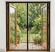 AVOSDIM - Moustiquaire Rideau Aimanté pour Porte - L.130 x H.215cm - Noir - vignette