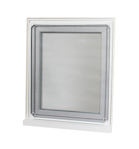 AVOSDIM - Moustiquaire sans perçage - L.100 x H.120cm recoupable - Alu. Blanc - Moustiquaire Cadre Aimanté pour Fenêtre - large