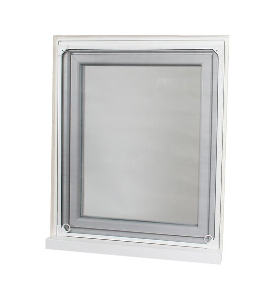 AVOSDIM - Moustiquaire sans perçage - L.130 x H.160cm recoupable - Alu. Blanc - Moustiquaire Cadre Aimanté pour Fenêtre - large