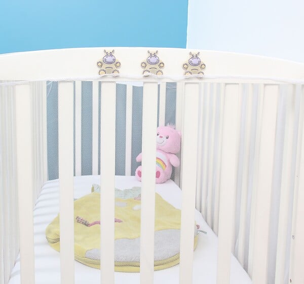 AVOSDIM - Moustiquaire pour Lit Bébé avec Fermeture Zippée - L.120 x H.60cm - large
