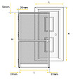 AVOSDIM - Moustiquaire Porte Battante - L.100 x H.215cm recoupable - Aluminium Blanc - vignette