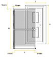 AVOSDIM - Moustiquaire Porte Battante - L.100 x H.215cm recoupable - Aluminium Gris - vignette