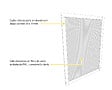 AVOSDIM - Moustiquaire fenêtre sans perçage - Cadre fixe aluminium blanc - L.85 x H.85cm Recoupable - Toile Filet Polyester - vignette