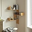 HABITAT ET JARDIN - Étagère murale en bois "VG17" - 60 x 60 x 109 cm - Pin atlantique - vignette