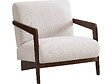 HABITAT ET JARDIN - Fauteuil intérieur scandinave en bois et tissu "Lena" - Beige - vignette