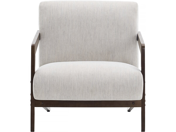 HABITAT ET JARDIN - Fauteuil intérieur scandinave en bois et tissu "Lena" - Beige - large
