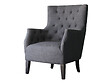 HABITAT ET JARDIN - Fauteuil Scandinave Tissu "Duchesse" - 76 x 83 x 100,5 cm - Gris - vignette