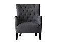HABITAT ET JARDIN - Fauteuil Scandinave Tissu "Duchesse" - 76 x 83 x 100,5 cm - Gris - vignette