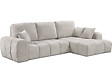 HABITAT ET JARDIN - Canapé d'angle droit convertible en tissu chenille "Verneuil" - 3 places - Beige - vignette