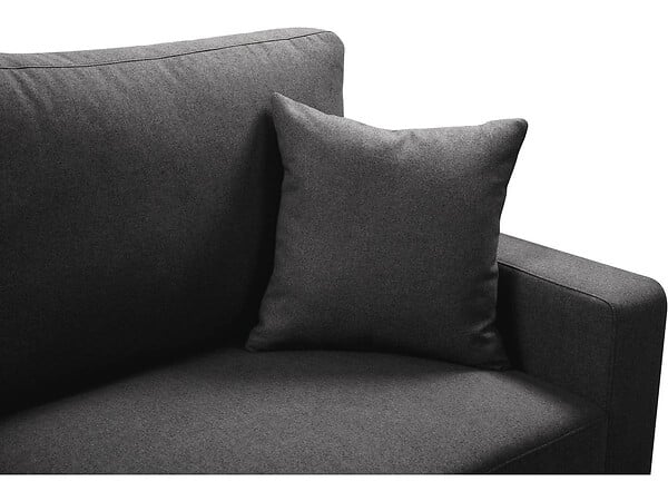 HABITAT ET JARDIN - Canapé droit fixe "Alise" - 3 places - Gris - large