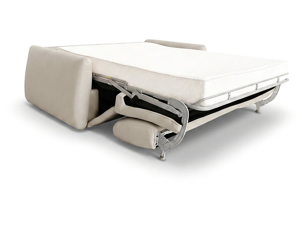 HABITAT ET JARDIN - Canapé lit convertible express "Aurelie" - Matelas 18 cm - Couchage 140 cm - 3 places - Beige - large