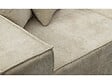 HABITAT ET JARDIN - Canapé droit modulable avec ottoman en tissu texturé "Lusso" - 3 places - Beige - vignette