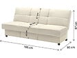 HABITAT ET JARDIN - Canapé Clic-Clac "Enzo" - 186 x 80 x 87 cm - 3 places - Beige - vignette
