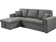 HABITAT ET JARDIN - Canapé d'angle convertible/réversible style bubble "Alain" - 3 places - Gris - vignette