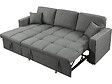 HABITAT ET JARDIN - Canapé d'angle convertible/réversible style bubble "Alain" - 3 places - Gris - vignette
