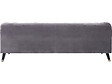 HABITAT ET JARDIN - Canapé fixe en velours "Gloria" - 216 x 86 x 76 cm - 3 places - Gris - vignette