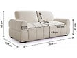 HABITAT ET JARDIN - Canapé lit convertible express "Zoé" - Matelas 18 cm - Couchage 140 cm - 3 places - Beige - vignette