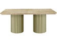 HABITAT ET JARDIN - Table à manger ovale en bois "Zénith" - 180 cm - 8 places - Beige - vignette