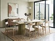 HABITAT ET JARDIN - Table à manger ovale en bois "Zénith" - 180 cm - 8 places - Beige - vignette