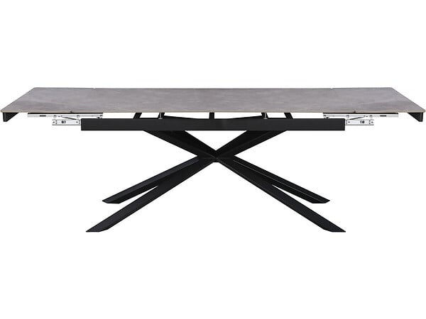 HABITAT ET JARDIN - Table à manger extensible en céramique 6 à 10 personnes "Celeste" - Gris marbré - large
