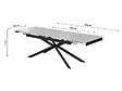 HABITAT ET JARDIN - Table à manger extensible en céramique 6 à 10 personnes "Celeste" - Gris marbré - vignette