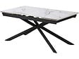 HABITAT ET JARDIN - Table à manger extensible en céramique 6 à 10 personnes "Celeste" - Blanc marbré gris - vignette