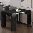 HABITAT ET JARDIN - Table repas extensible en bois "Nivo" - 80 x 44 x 76 cm - Noir - vignette