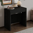 HABITAT ET JARDIN - Table repas extensible en bois "Nivo" - 80 x 44 x 76 cm - Noir - vignette