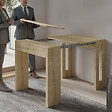 HABITAT ET JARDIN - Table repas extensible en bois "Nivo" - 80 x 44 x 76 cm - Beige - vignette