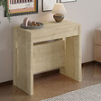 HABITAT ET JARDIN - Table repas extensible en bois "Nivo" - 80 x 44 x 76 cm - Beige - vignette