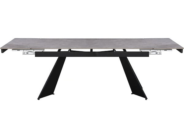 HABITAT ET JARDIN - Table de repas extensible en céramique 6 à 10 personnes "Equinoxe" - Gris marbré - large