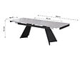 HABITAT ET JARDIN - Table de repas extensible en céramique 6 à 10 personnes "Equinoxe" - Gris marbré - vignette