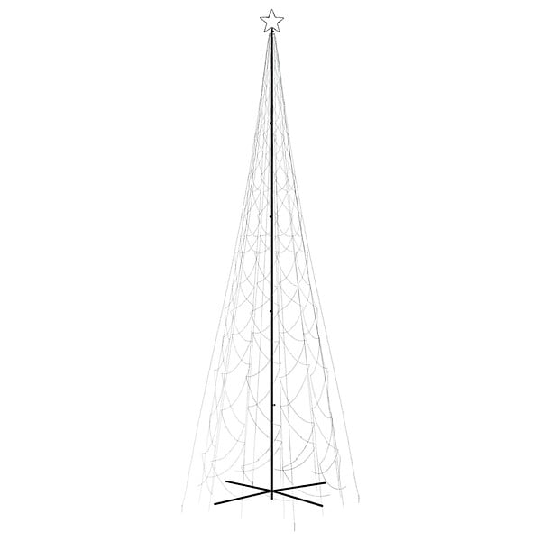 VIDAXL - vidaXL Arbre de Noël cône 3000 LED Blanc froid 230x800 cm - large