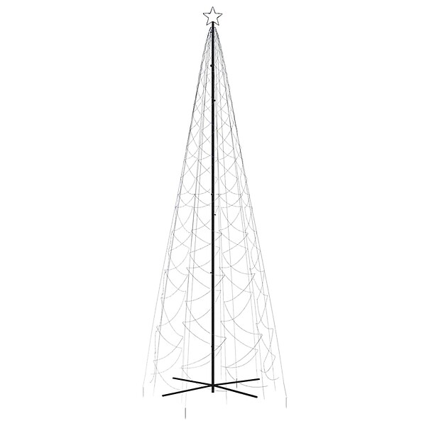 VIDAXL - vidaXL Arbre de Noël cône 1400 LED Bleues 160x500 cm - large