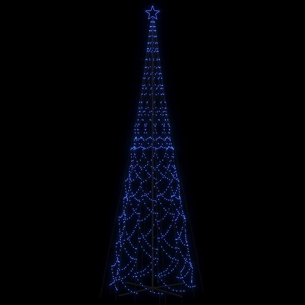 VIDAXL - vidaXL Arbre de Noël cône 3000 LED Bleues 230x800 cm - large