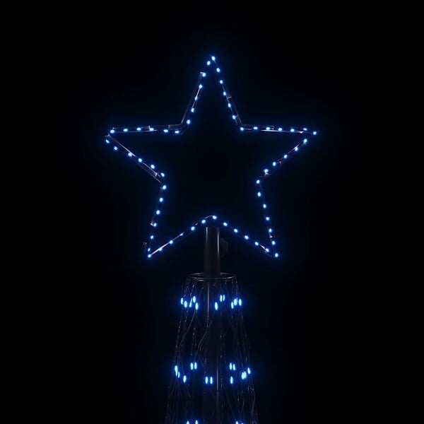 VIDAXL - vidaXL Arbre de Noël cône 3000 LED Bleues 230x800 cm - large