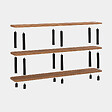 HABITAT ET JARDIN - Bibliothèque en bois "Zen" - 180 x 35 x 75 cm - Noir - vignette