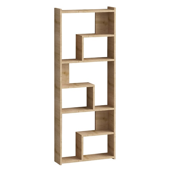 HABITAT ET JARDIN - Bibliothèque en bois "Megg" - 60 x 15 x 150 cm - Chêne - large