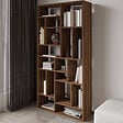 HABITAT ET JARDIN - Bibliothèque en bois "Nicola" - 90 x 30 x 180 cm - Marron - vignette