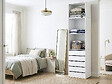 HABITAT ET JARDIN - Module surélévation de dressing en bois "Opéra" - 60 x 45 x 40 cm - Blanc - vignette