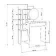 HABITAT ET JARDIN - Table de maquillage en bois "Mup" 105 x 35 x 151 cm - Blanc - vignette