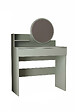 HABITAT ET JARDIN - Coiffeuse avec miroir en bois "Harmony Mini Round" - 90 x 40 x 133 cm - Vert - vignette