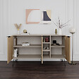 HABITAT ET JARDIN - Buffet en bois "Clara" - 142 x 36 x 83 cm - Grès - vignette