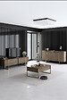 HABITAT ET JARDIN - Buffet en bois "Luxe" - 160 x 35 x 80 cm - Marron - vignette